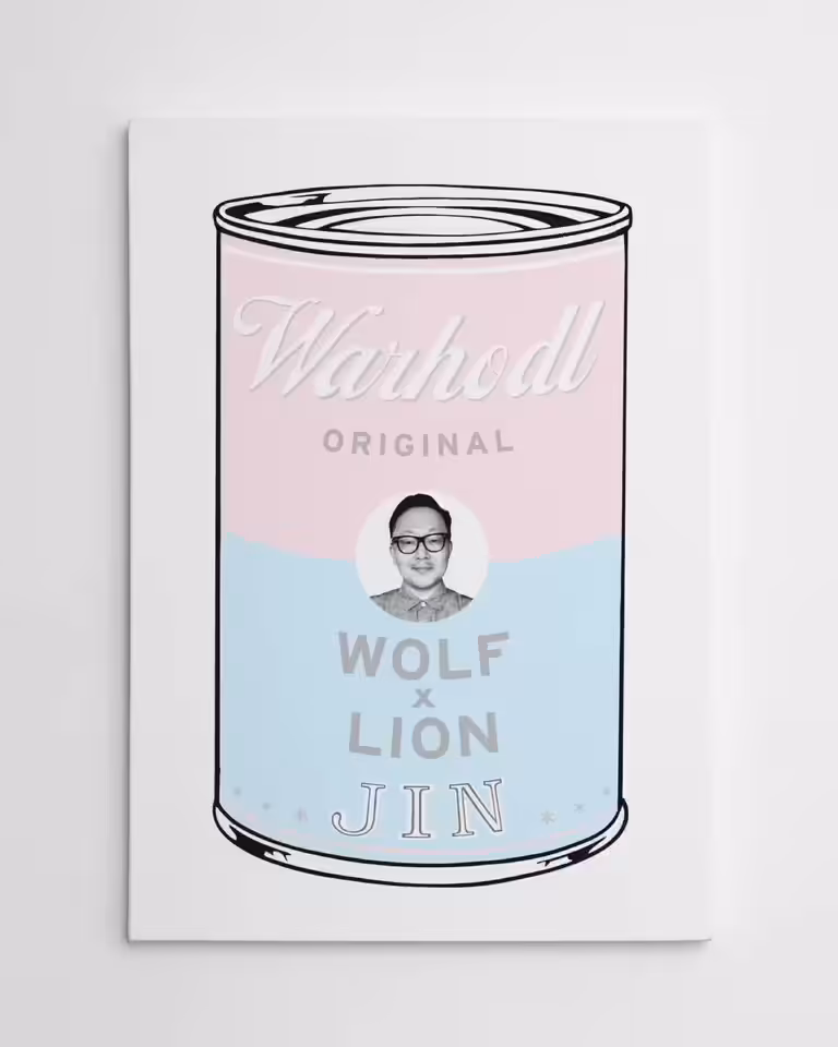 WARHODL Artist Proof Jin "WOLF x LION" Soup Can 1/1