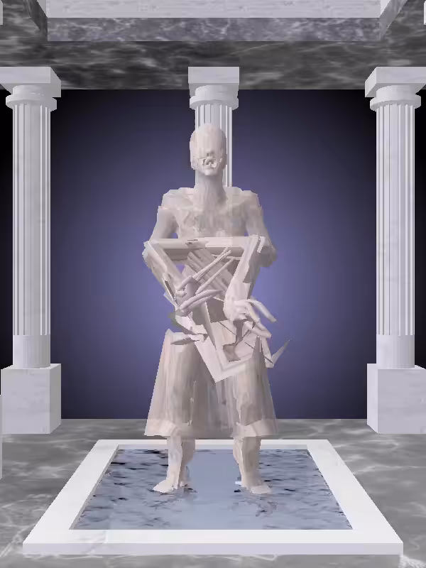 HeavenComputer: The Fading Old Raw Skin Woman #7086