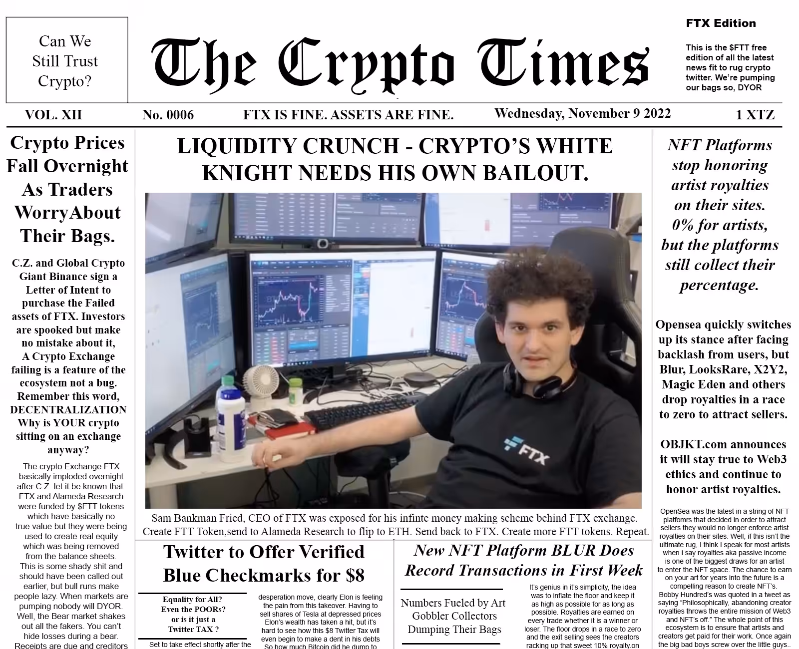 The Crypto Times 0006 - FTX Takeover