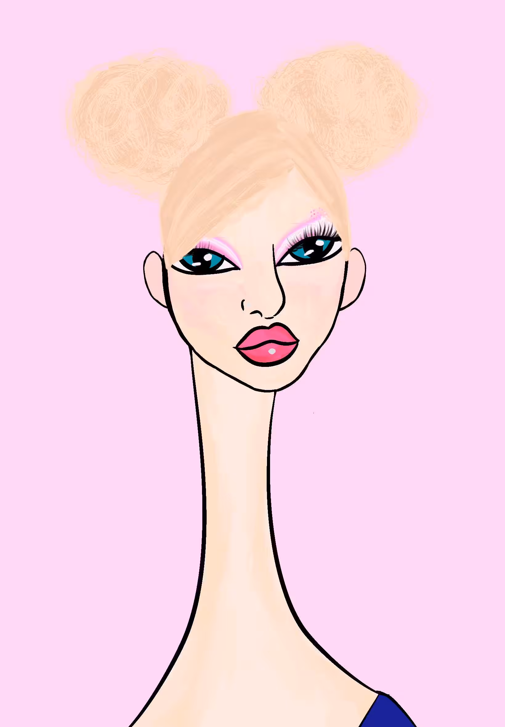Long Neckie Lady #562