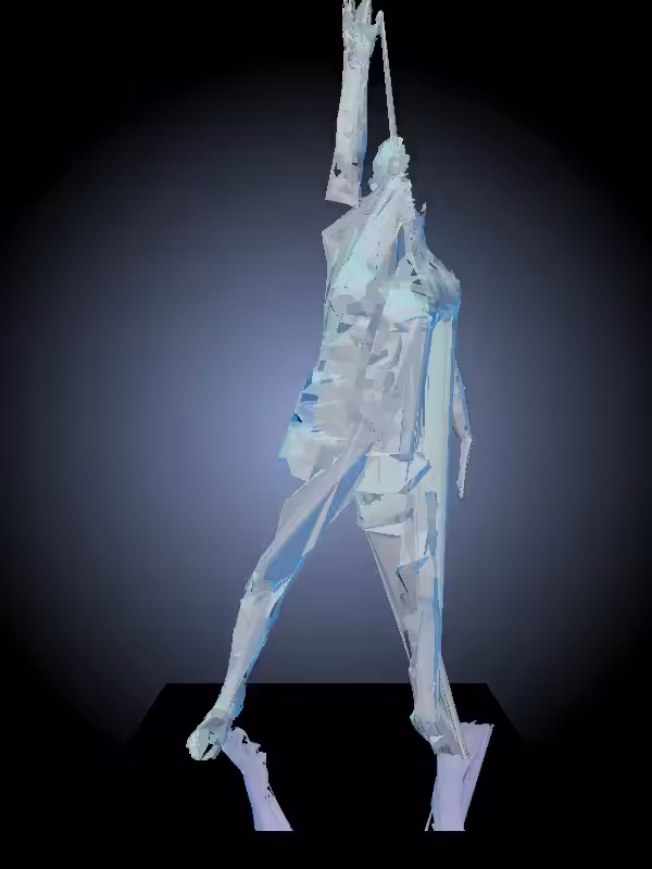 HeavenComputer: The Fading Fragmented Jazzy Radioactive Aqua Woman #334