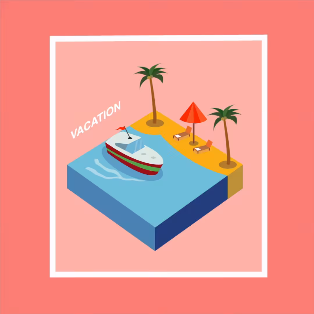 Vacation on beach 