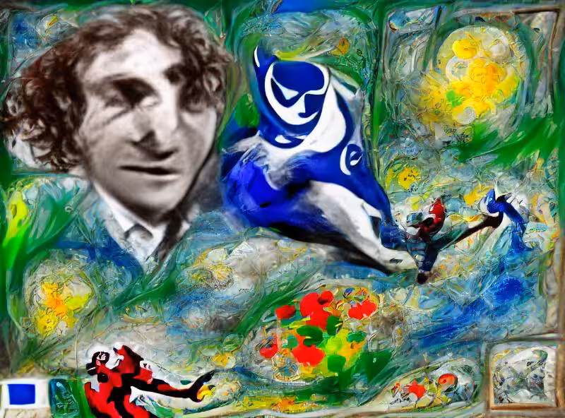Marc Chagall's paints his dream