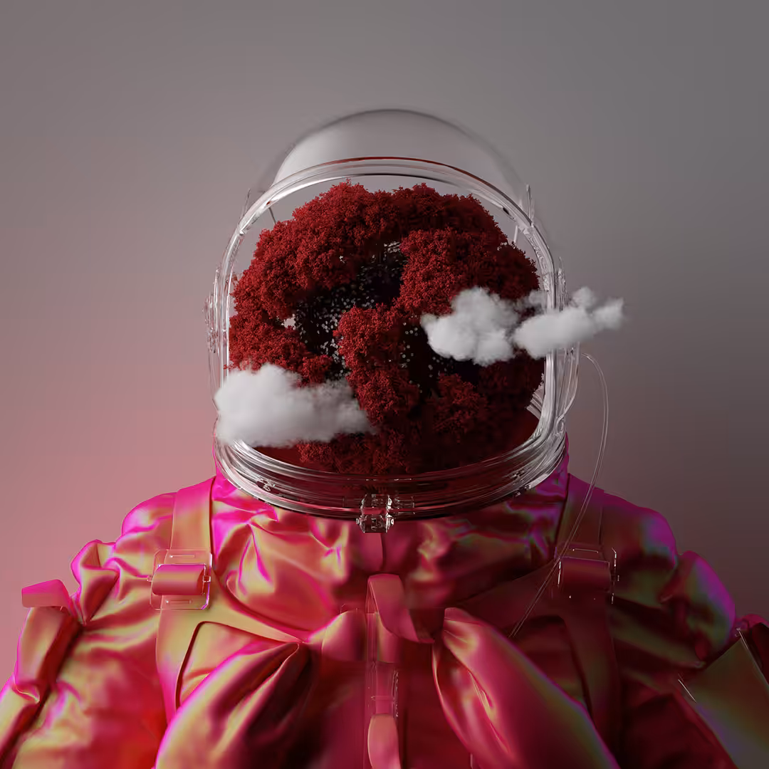 Portrait photograph from space man No.6
