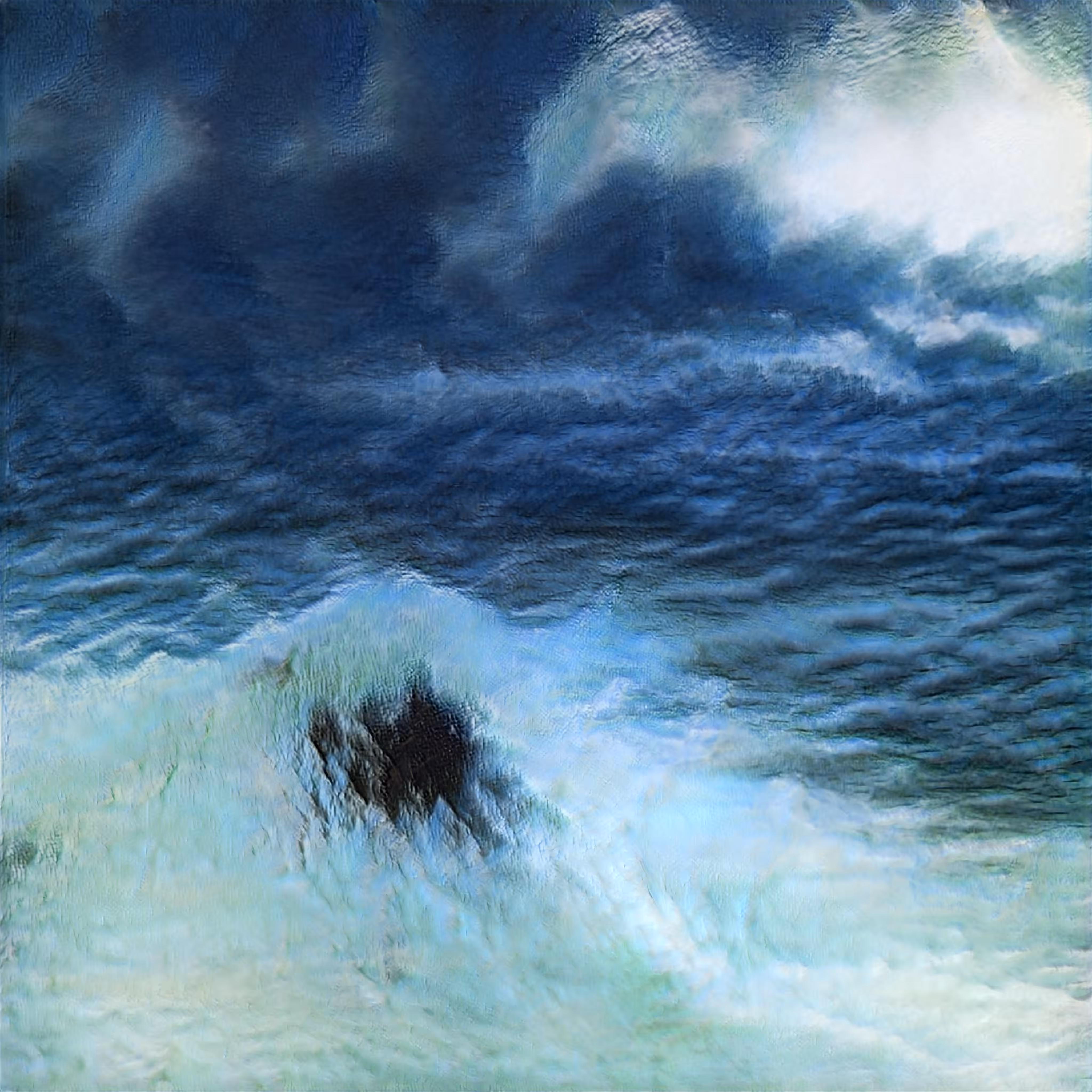 AI imagined painting of the sea #31