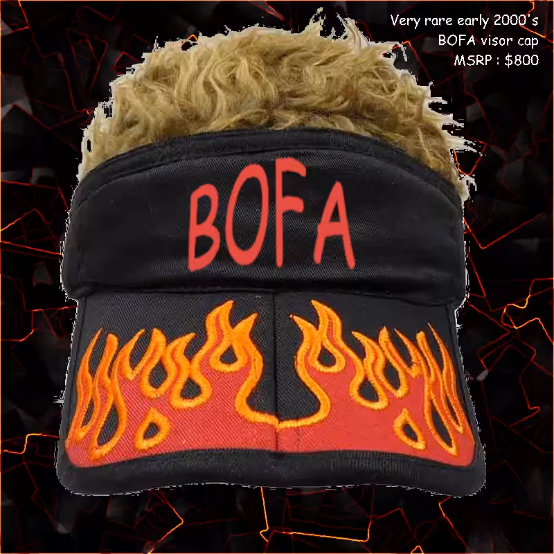 Early 2000's BOFA visor cap - VERY RARE!
