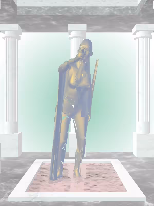 HeavenComputer: The Arguing Sunlit Cobalt Woman #7036