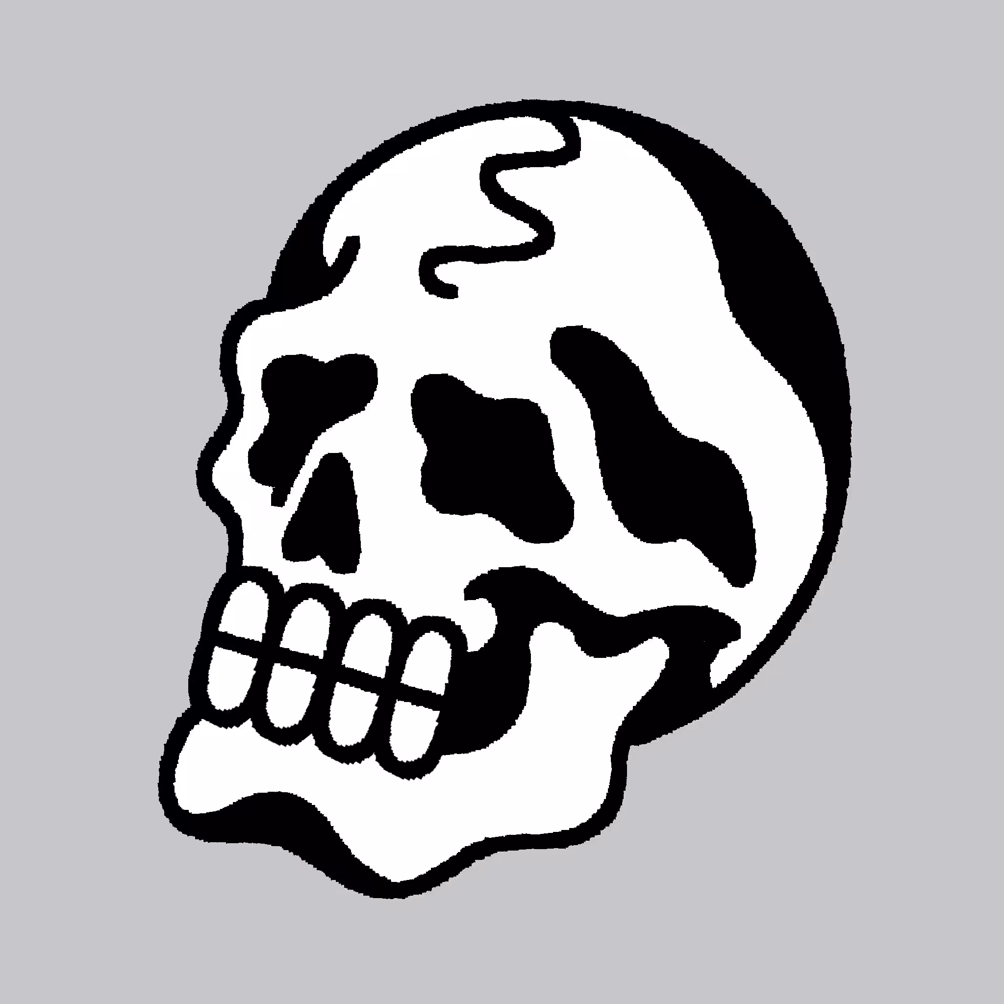 MSG Skull - Grey Background