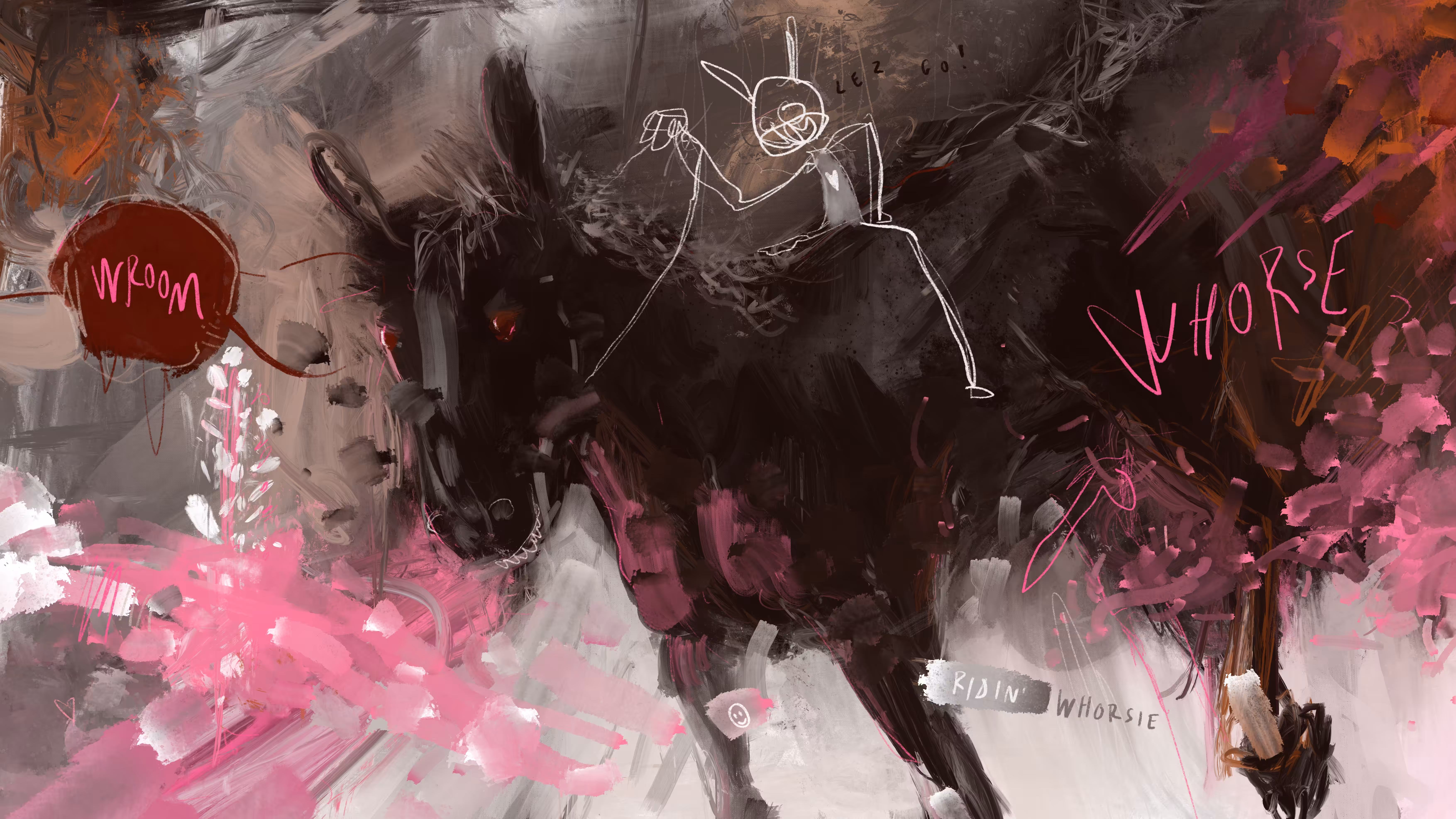 Whorse riding 