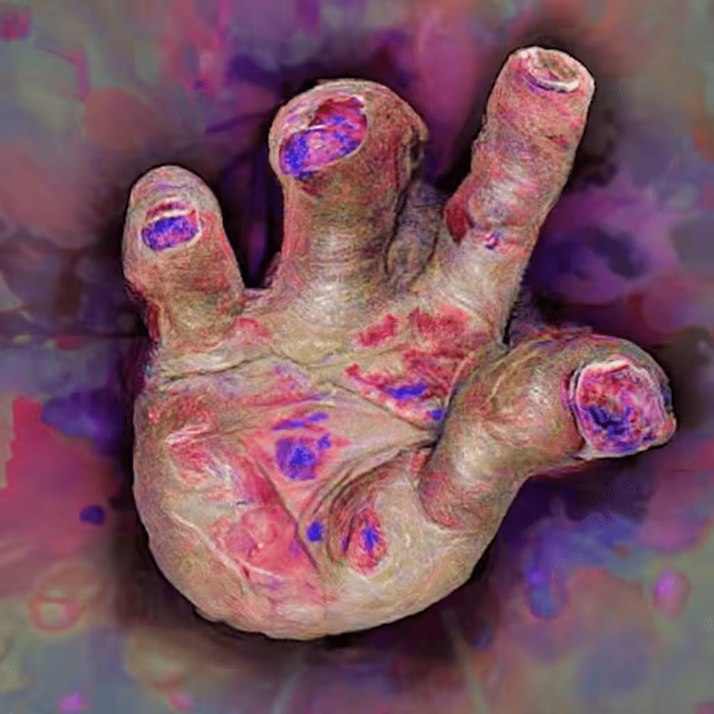 The hand - étude over time