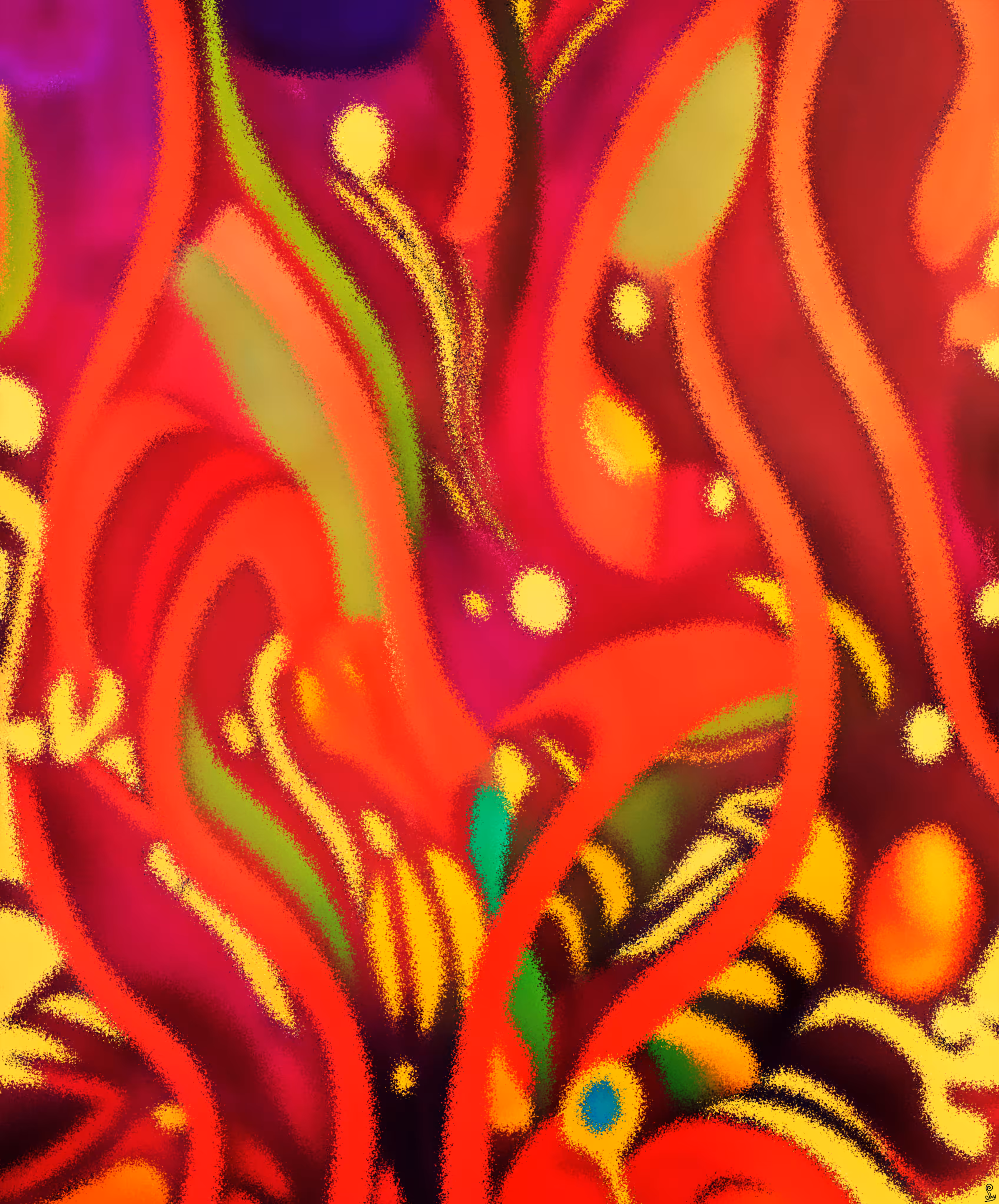 Abstract painting - Lost in my thoughts #1 