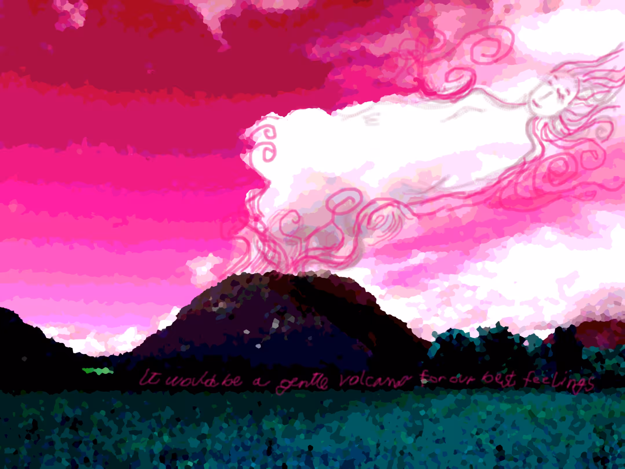 Gentle volcano