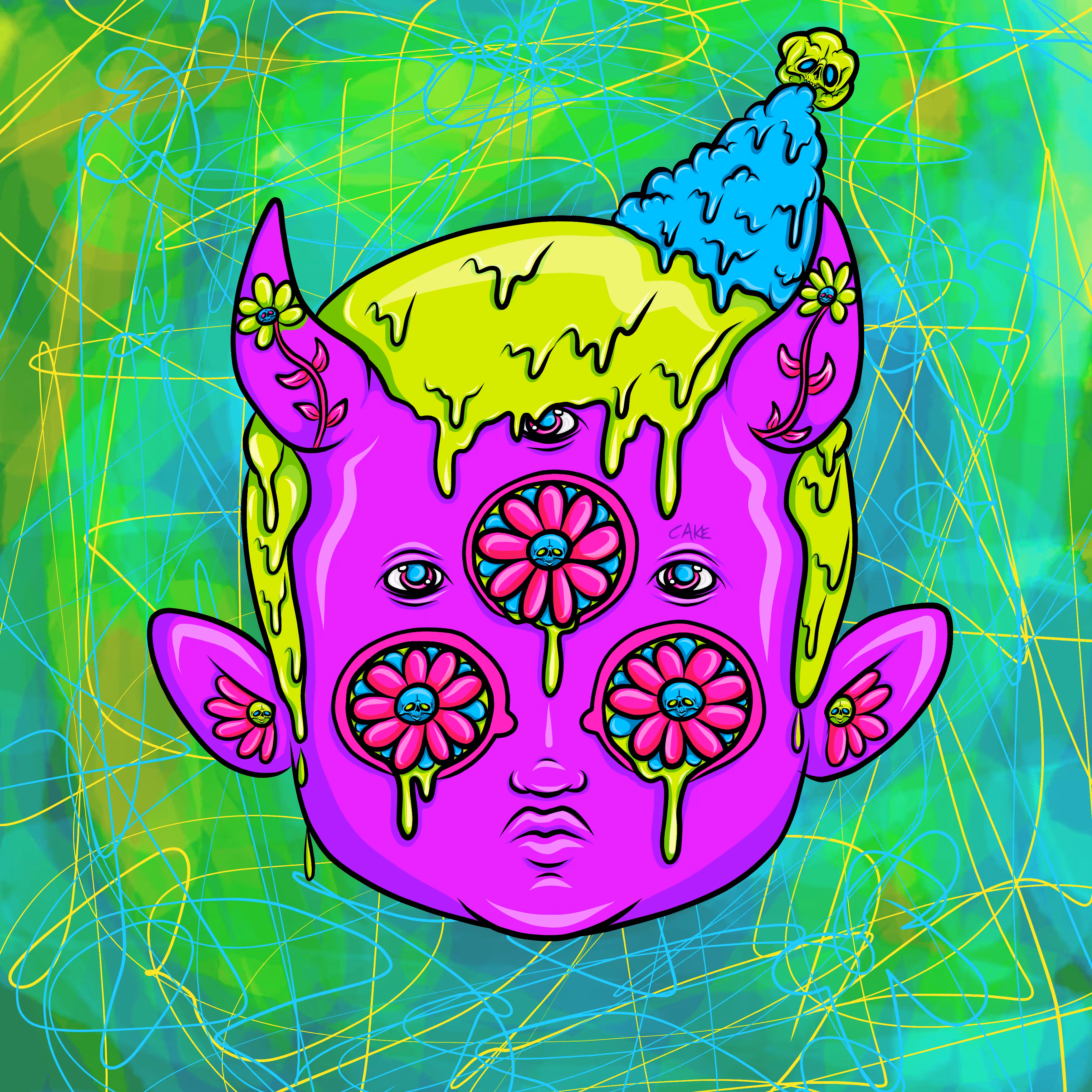 Cake'd Deebies (Purple Puke 1/7 edition)