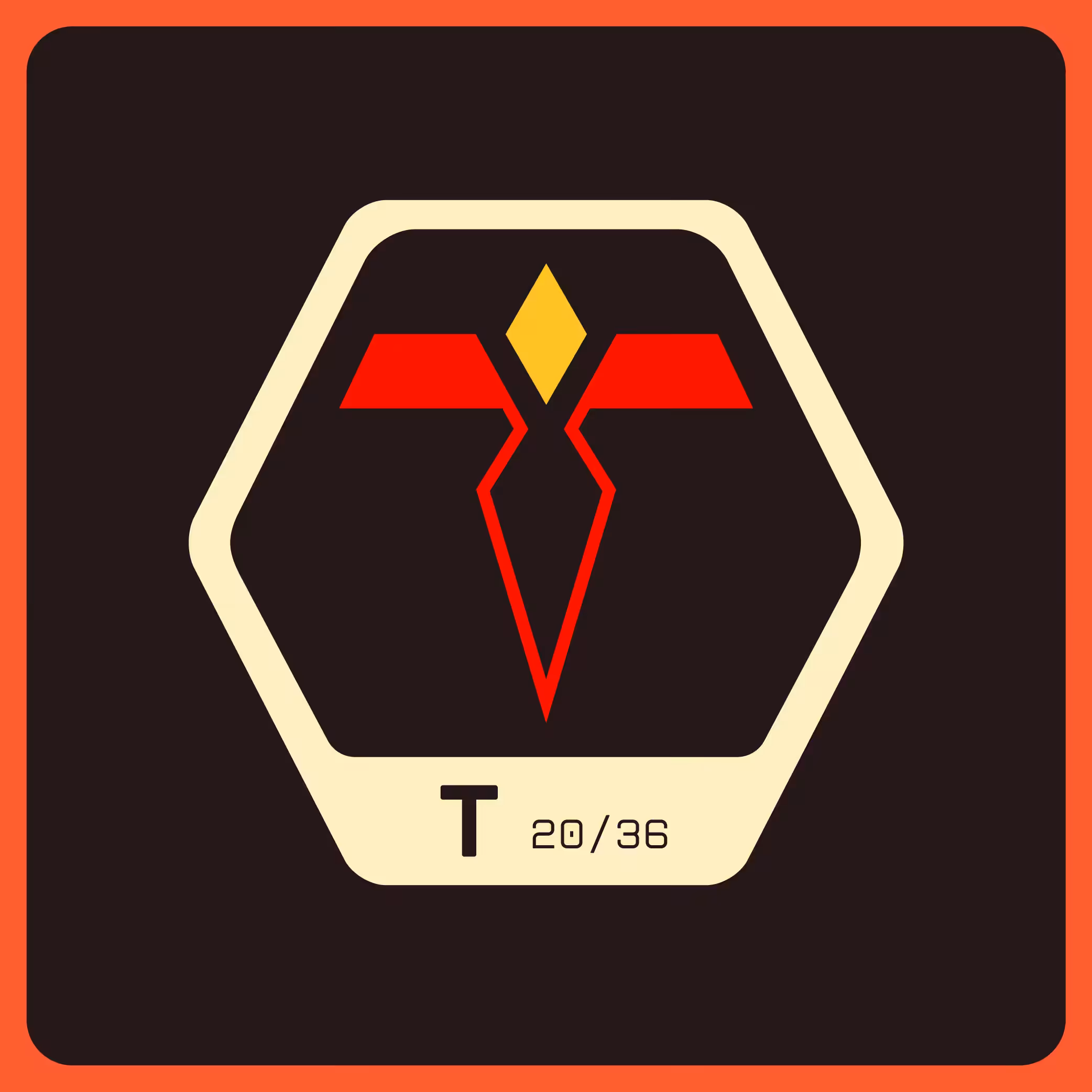Alphabet Badge Series - T