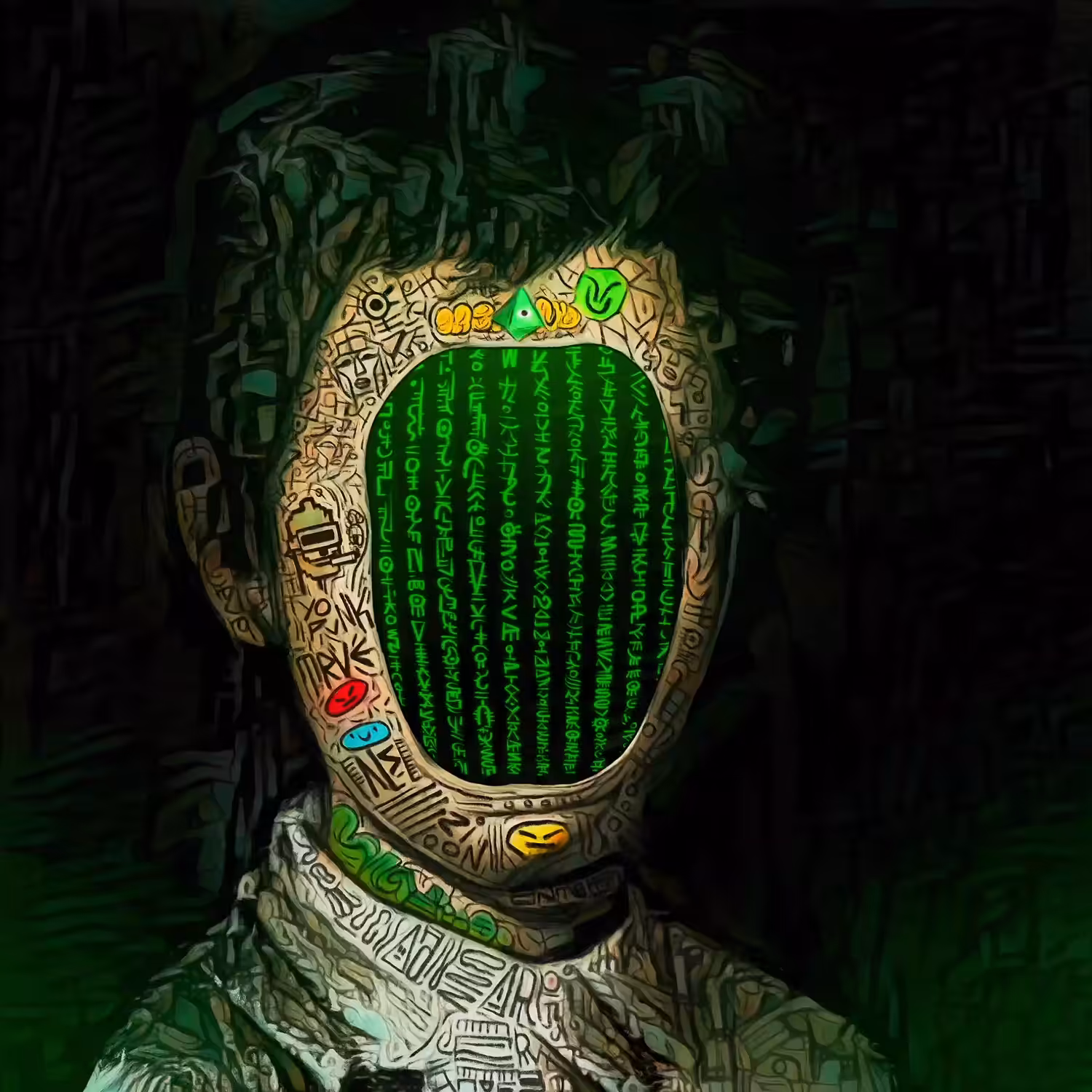 CryptoVandalized AI portrait #005 :Toxsam