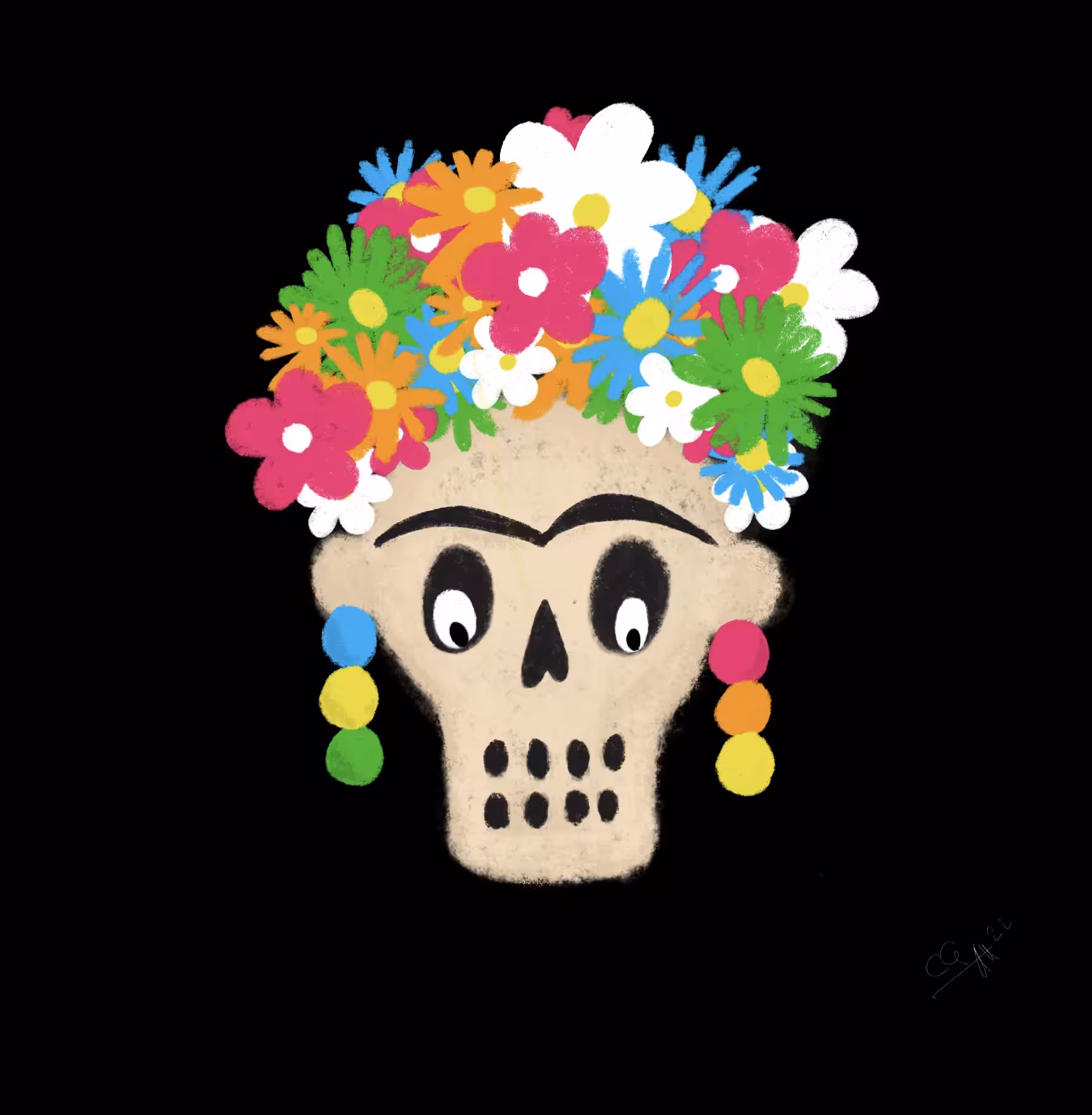 "Fr*Da Skull" SQC - Crazy Skull ArtWork