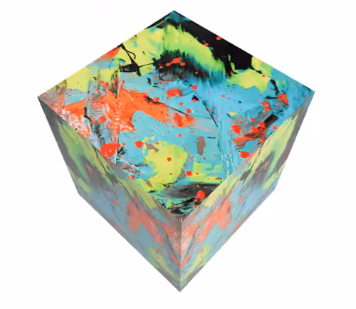 Cubed art 03 by Cinthia Ponce