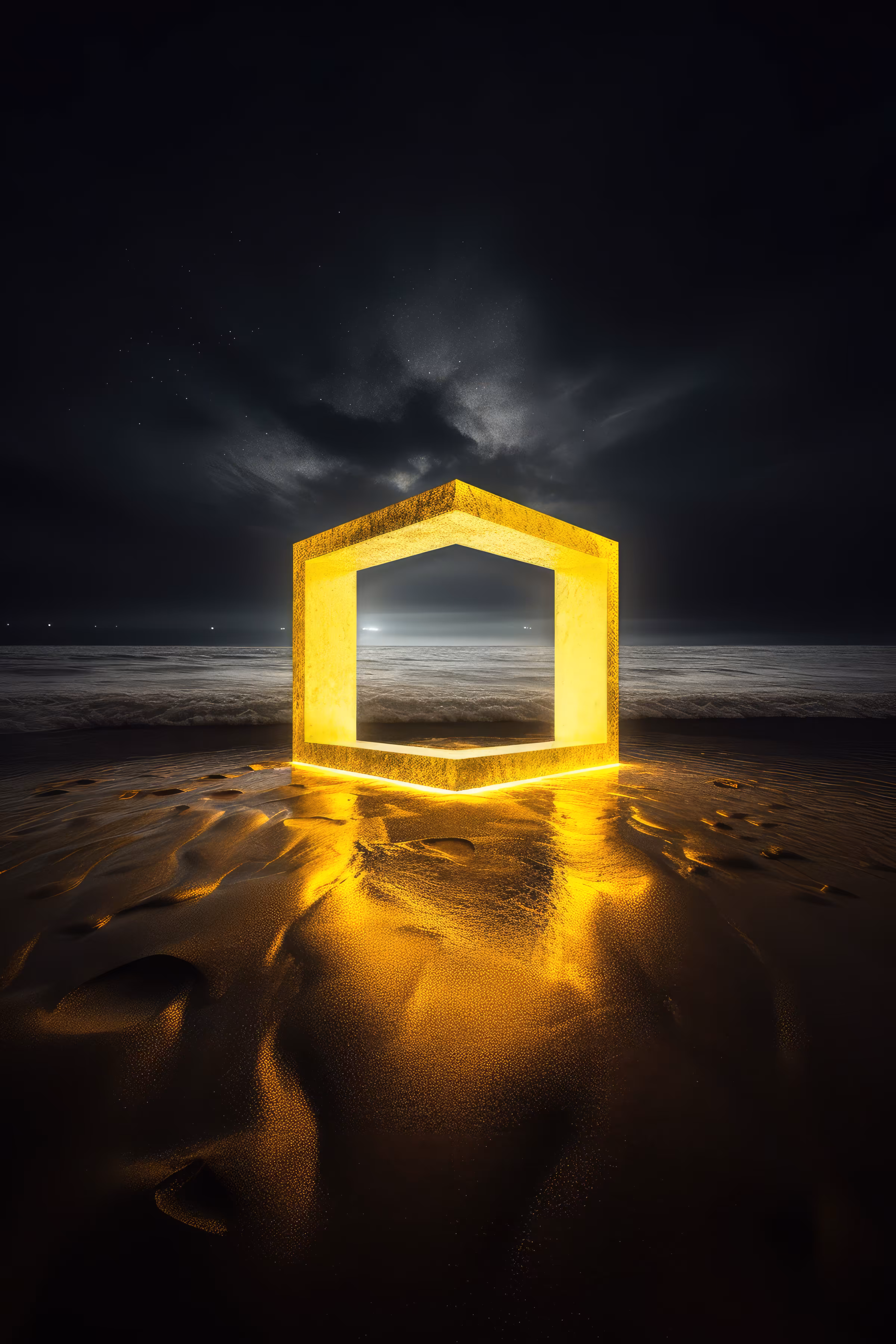 BLACK LIGHT DISTRICT #5 - Yellow Square Beach