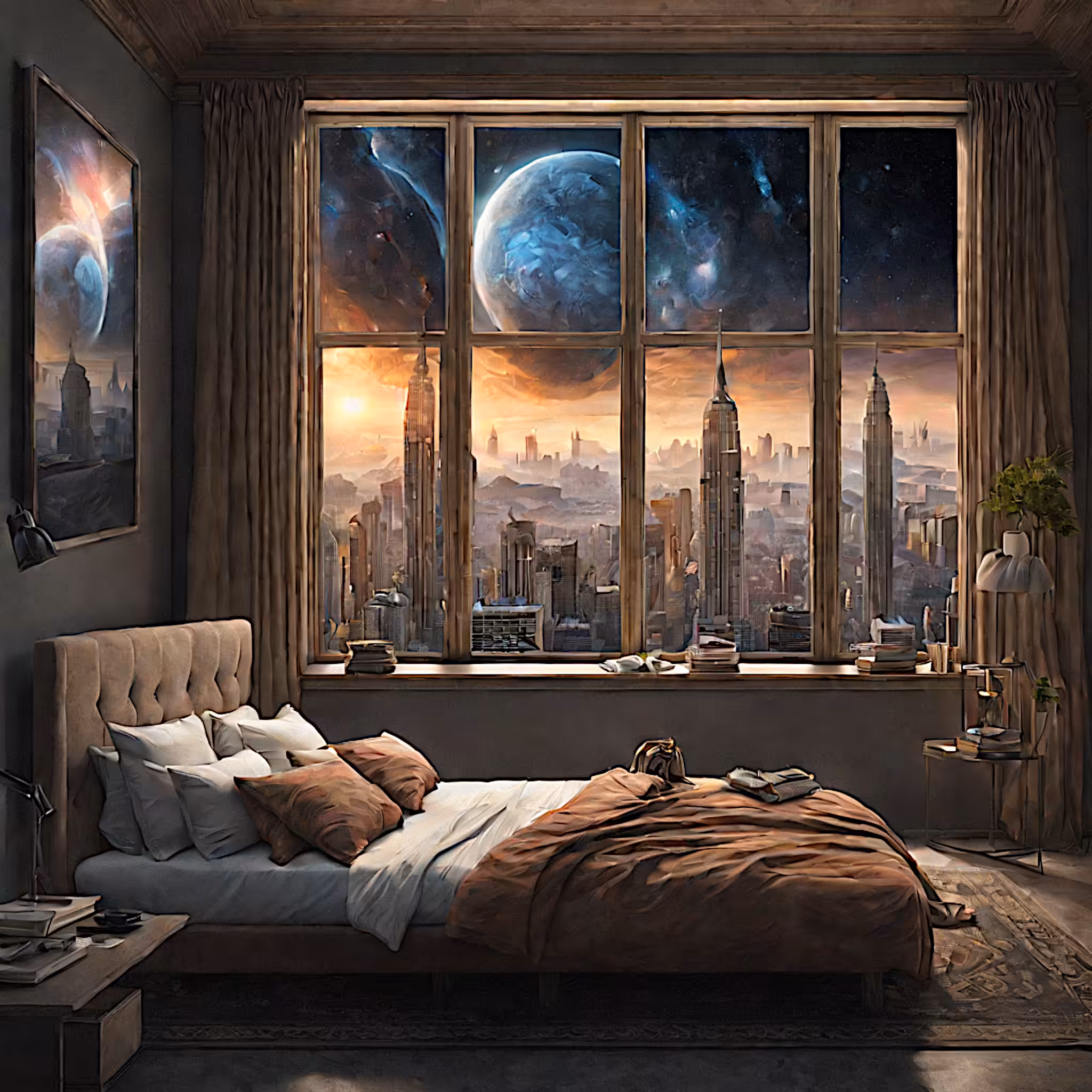 "Paintings in the night sky"