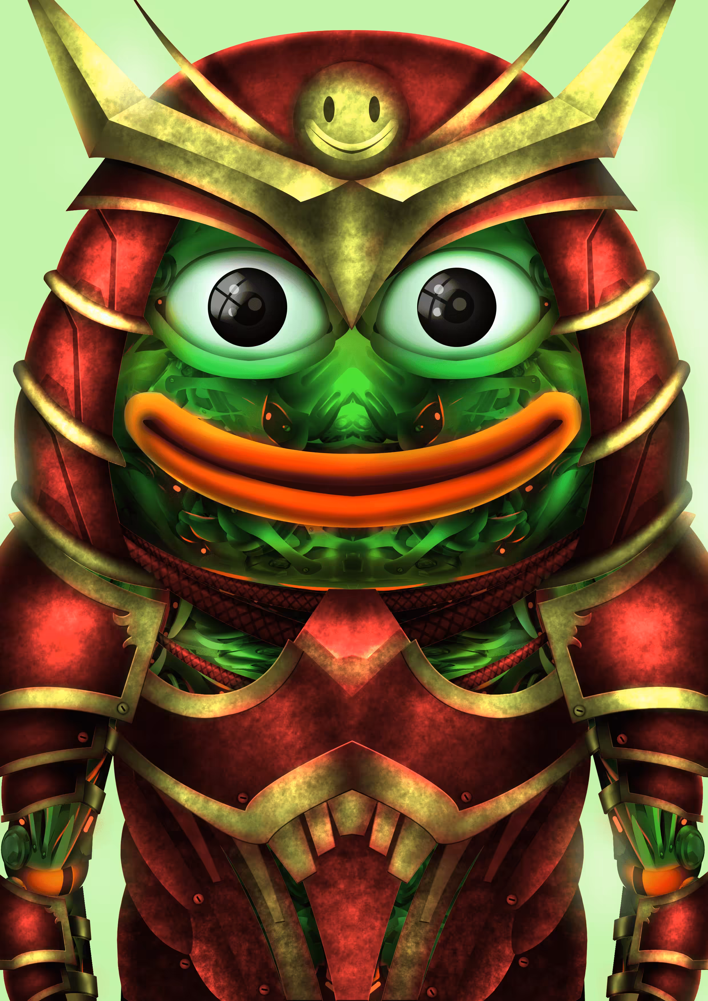 CYBORG PEPE SAMURAI #067