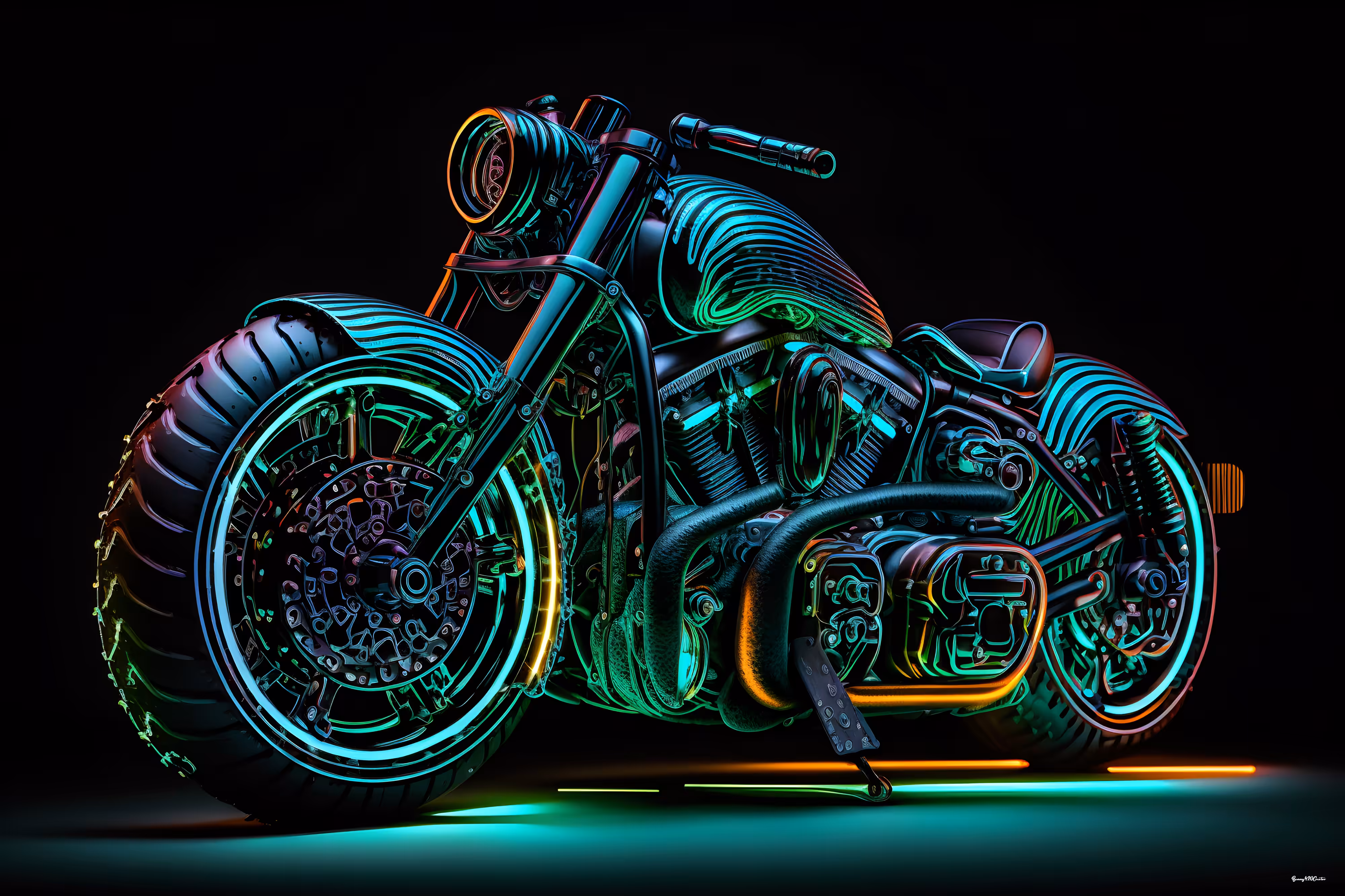 Grunge Motorbike #3