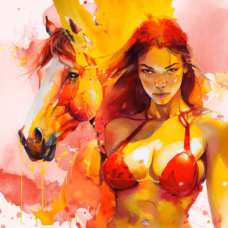 Artemis and Horse #2