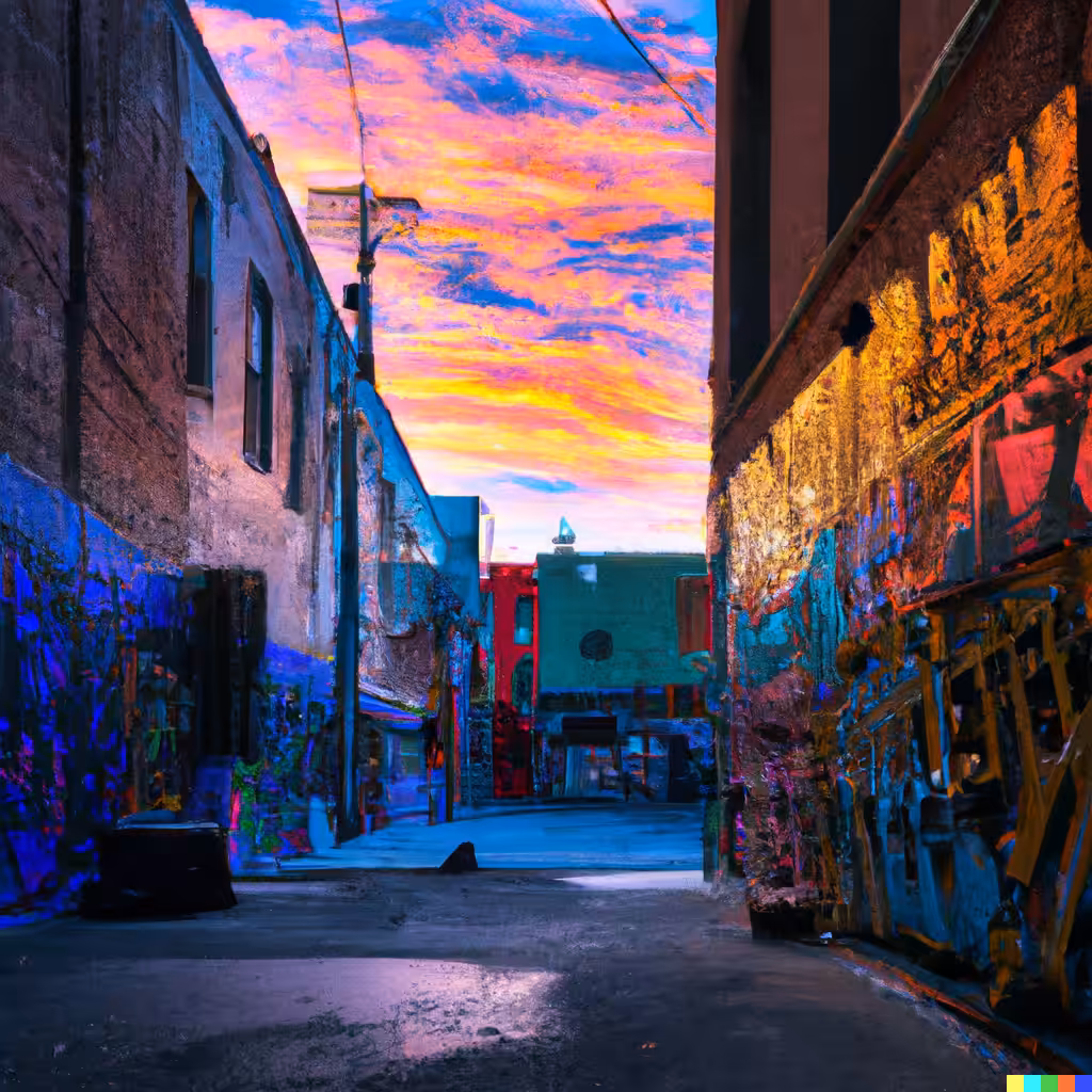June Alley Sunrise