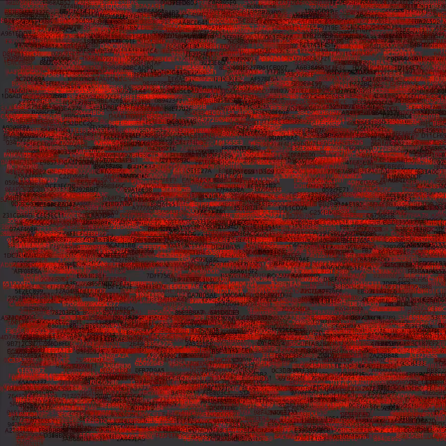 Painting by Random Hexadecimal Numbers #8