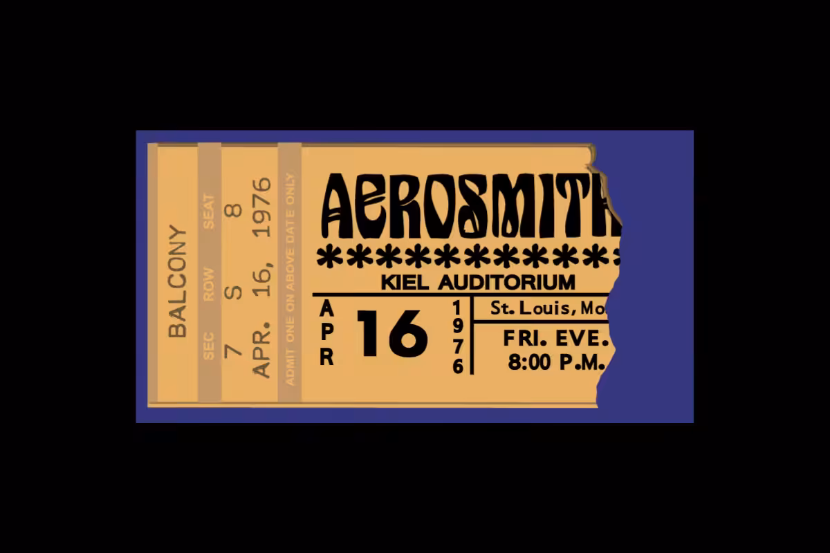 Classic Rock Concert Ticket Stub Generator #6
