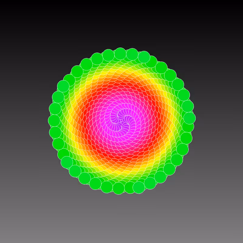 RAINBOW FLOWERS #64