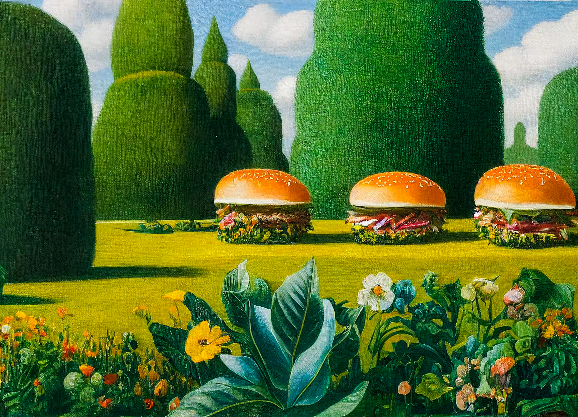 Queue of Burgers