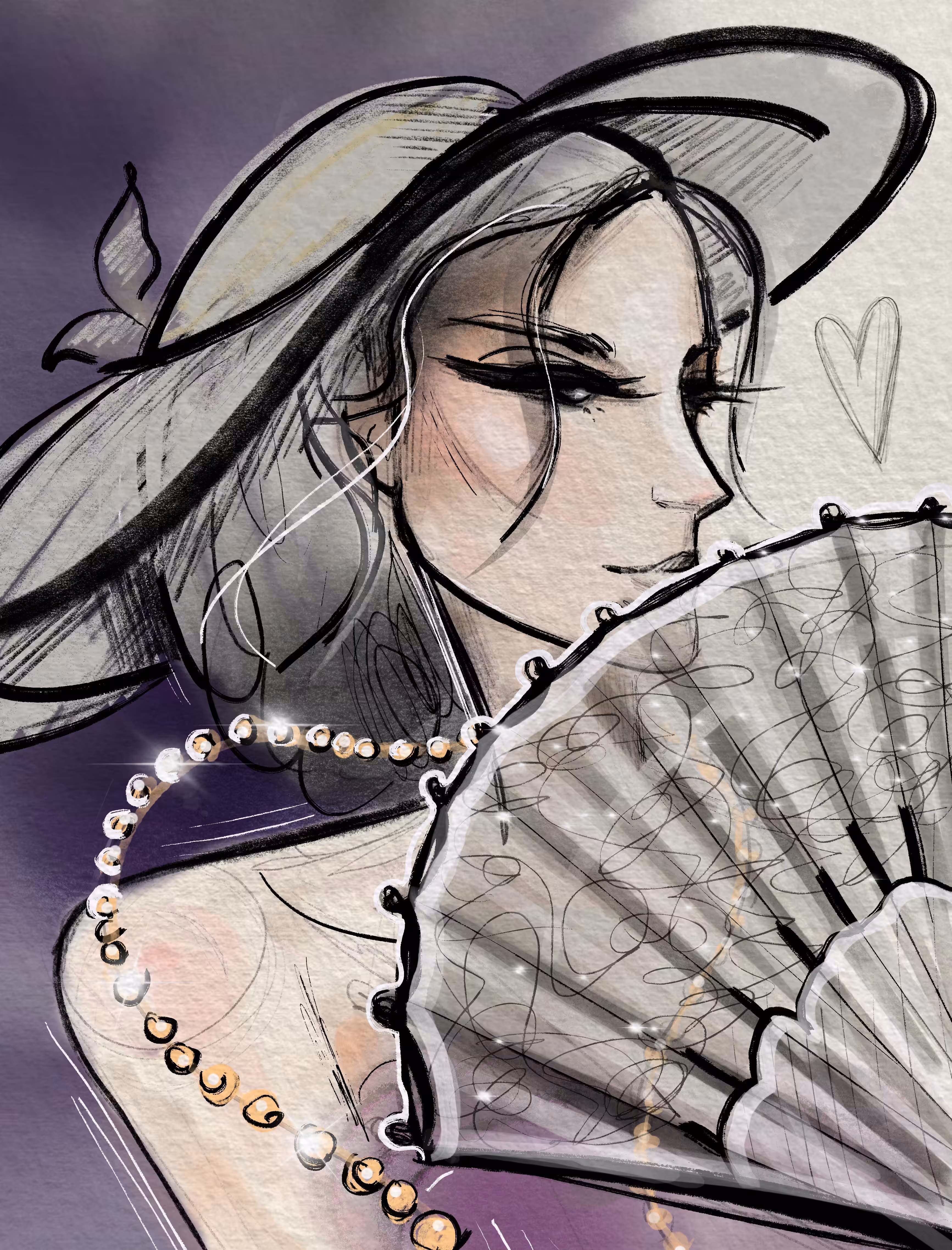 Lady in purple