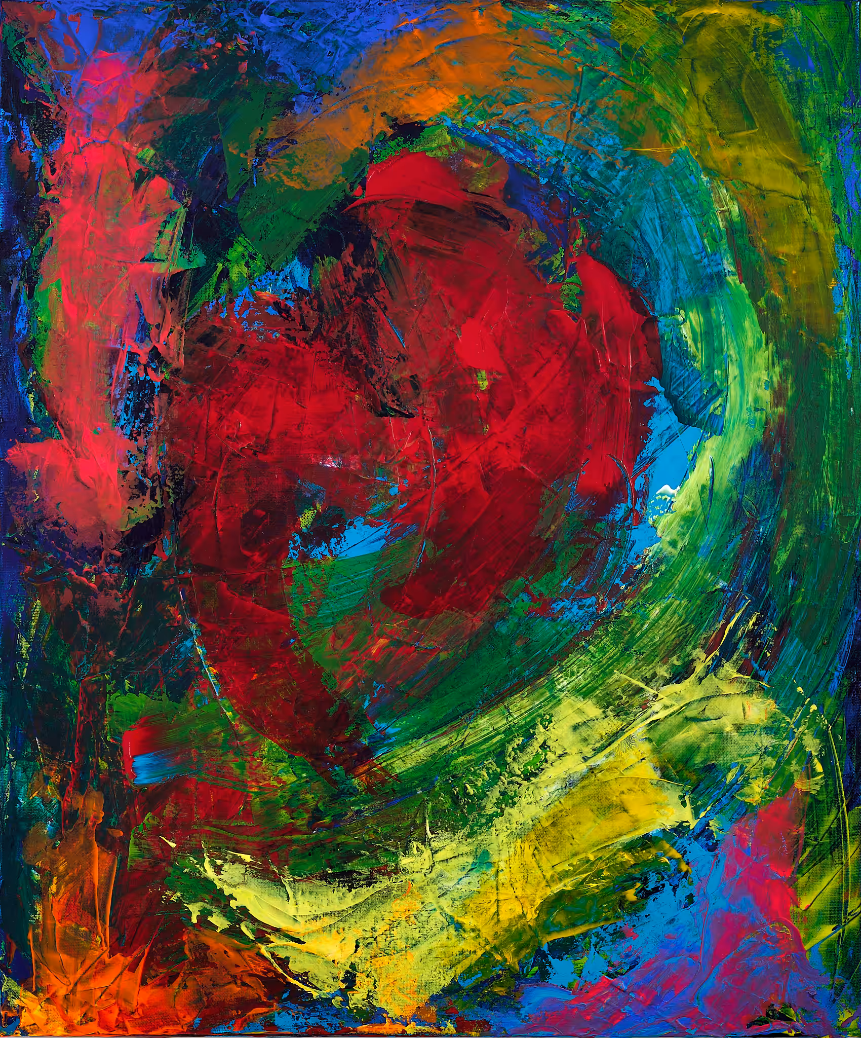 Acrylic Abstracts: Fruitless Rumination