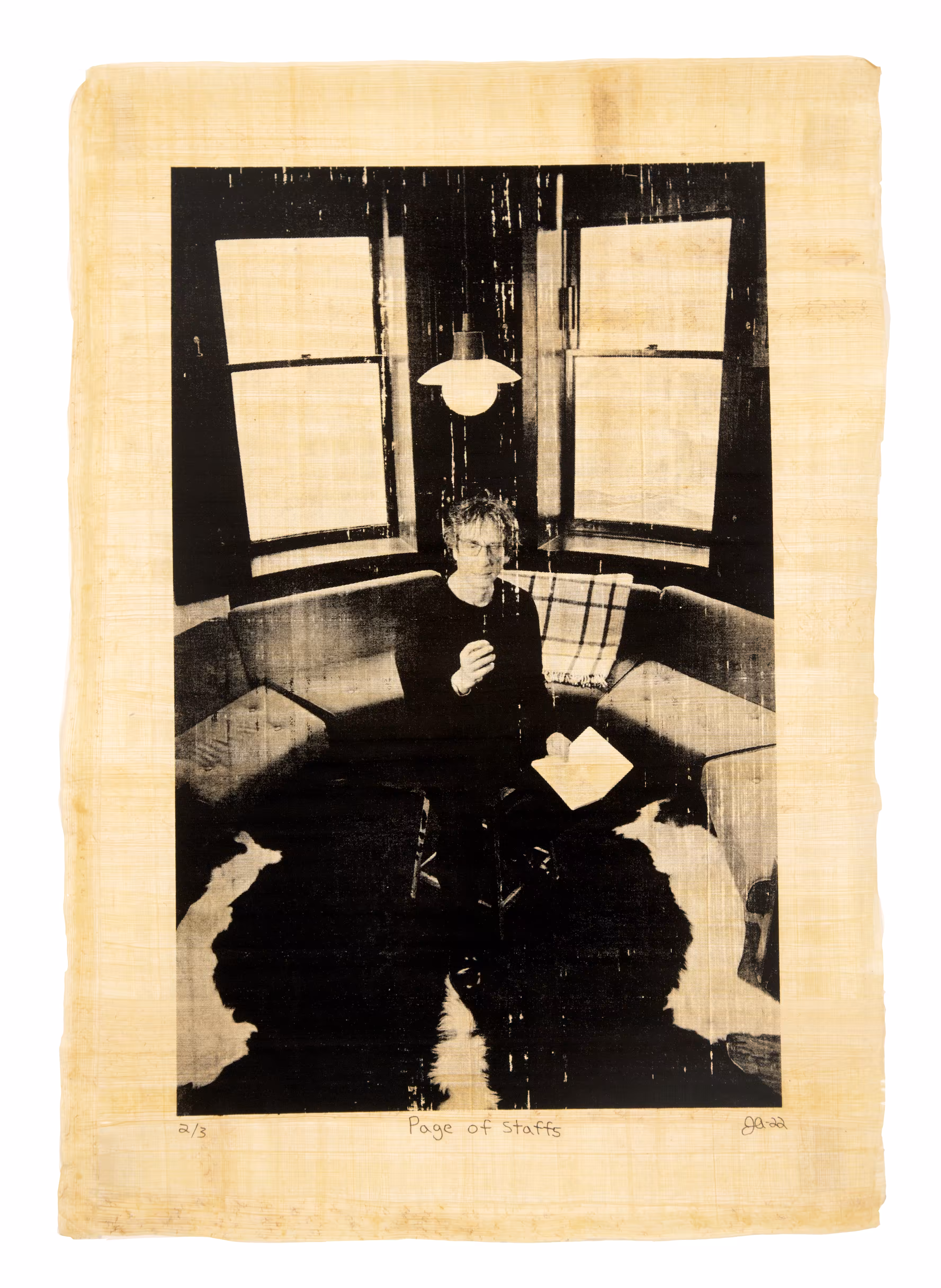 Justin Aversano - Page of Staffs - Physical Tarot Scroll - 2/3