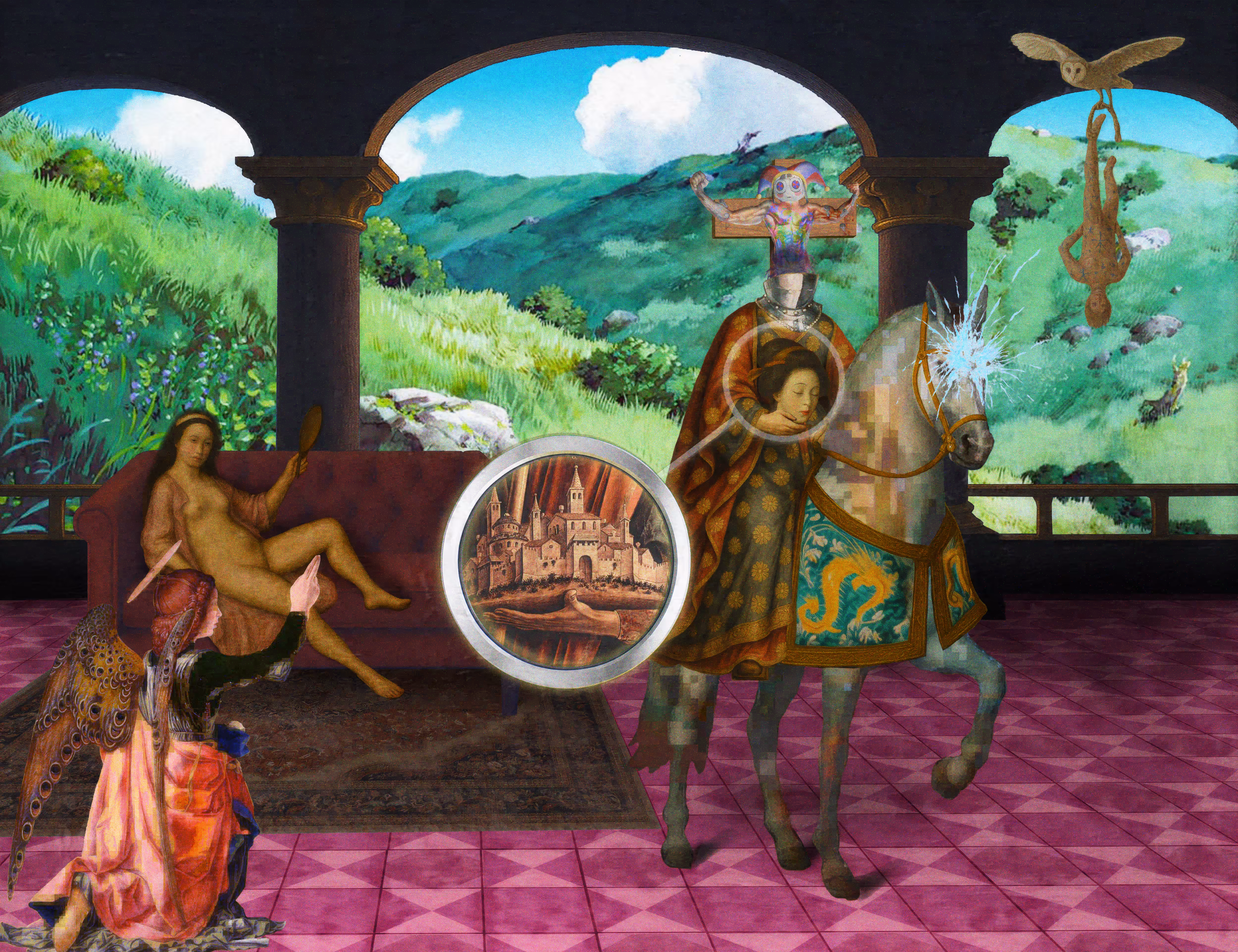 The Pilgrim’s Living Room Crucifixion; Mona Lisa Hyper-Gamble #127