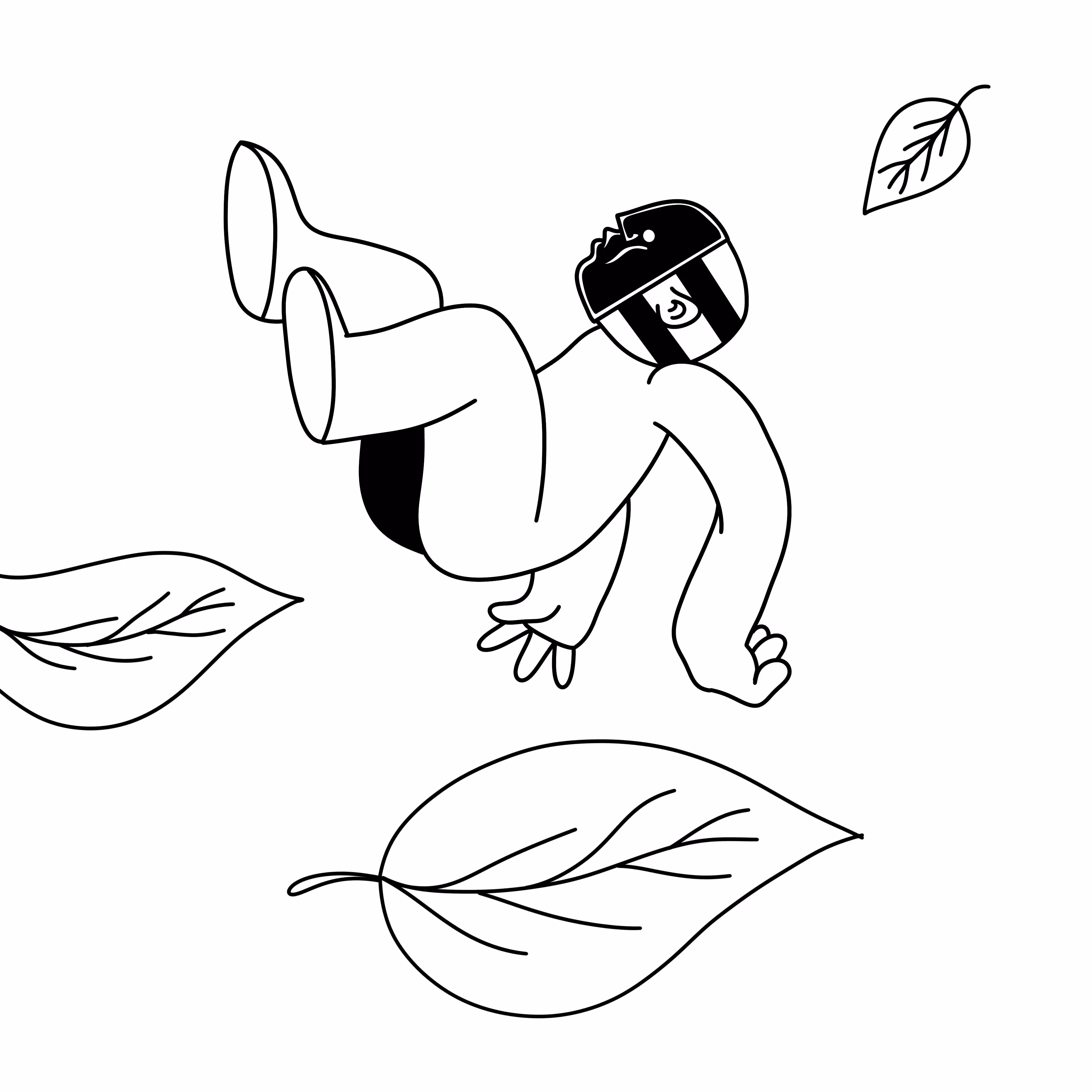 falling leaves