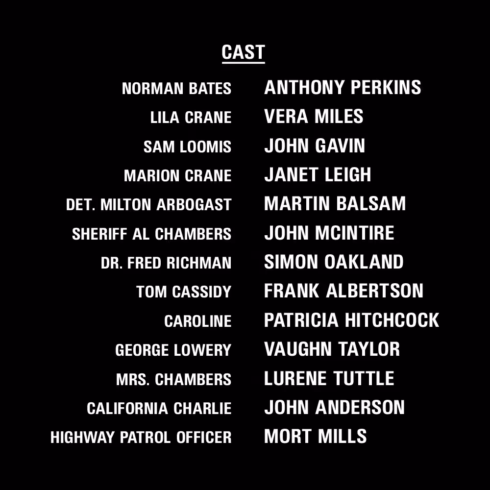 End Credit No. 2 (Psycho)