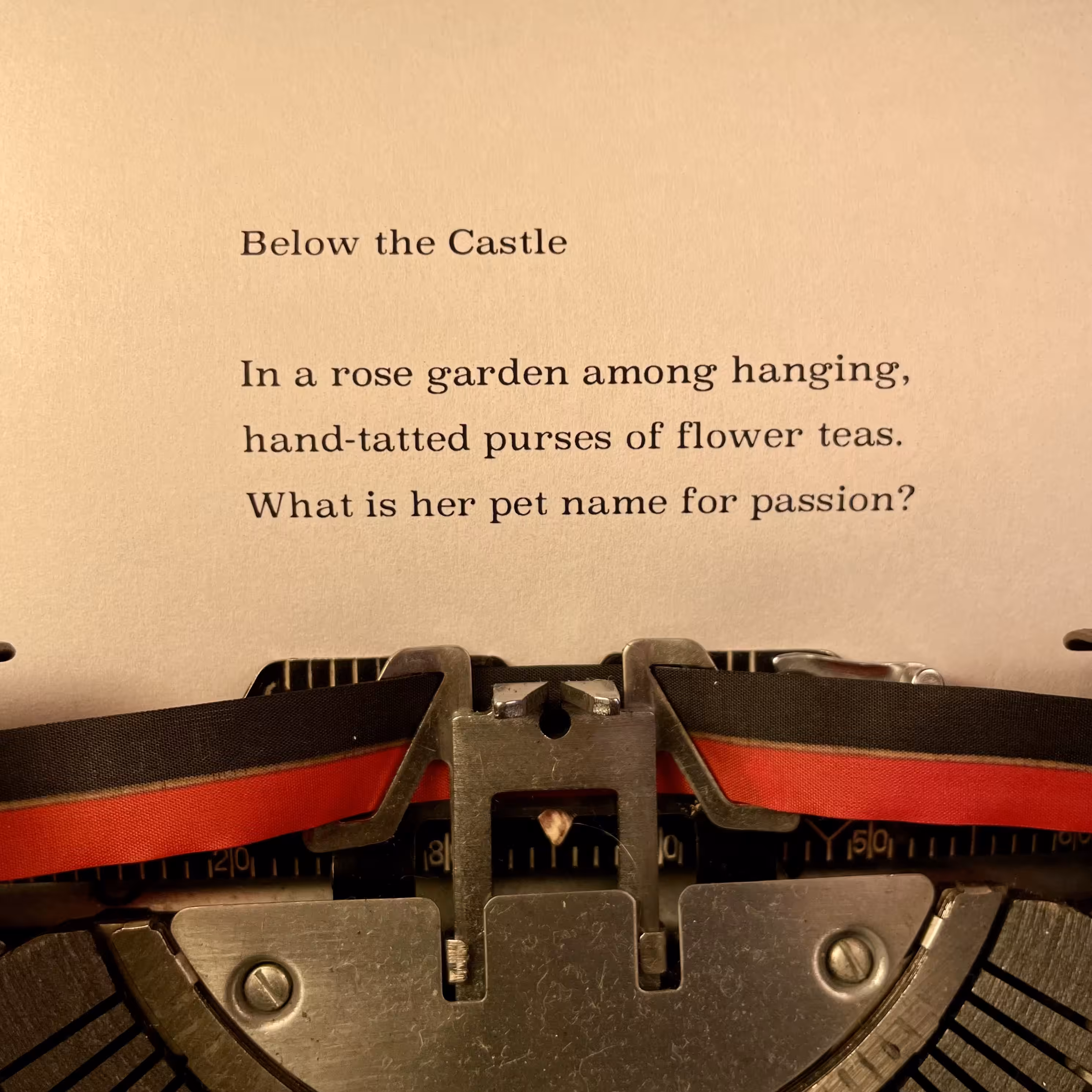 Love Poem Tercets: Below the Castle