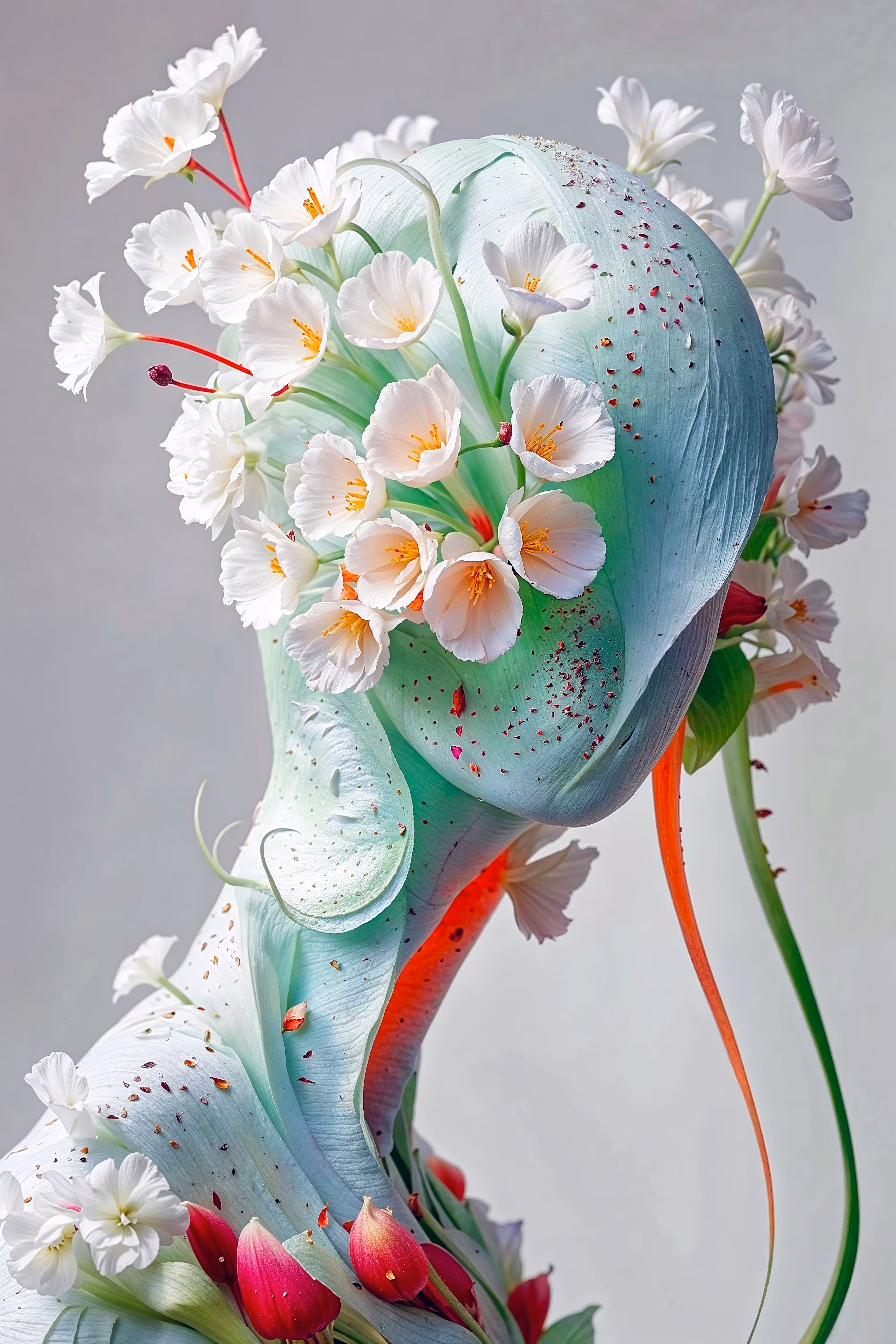 Self-Portrait in Flower Flesh III